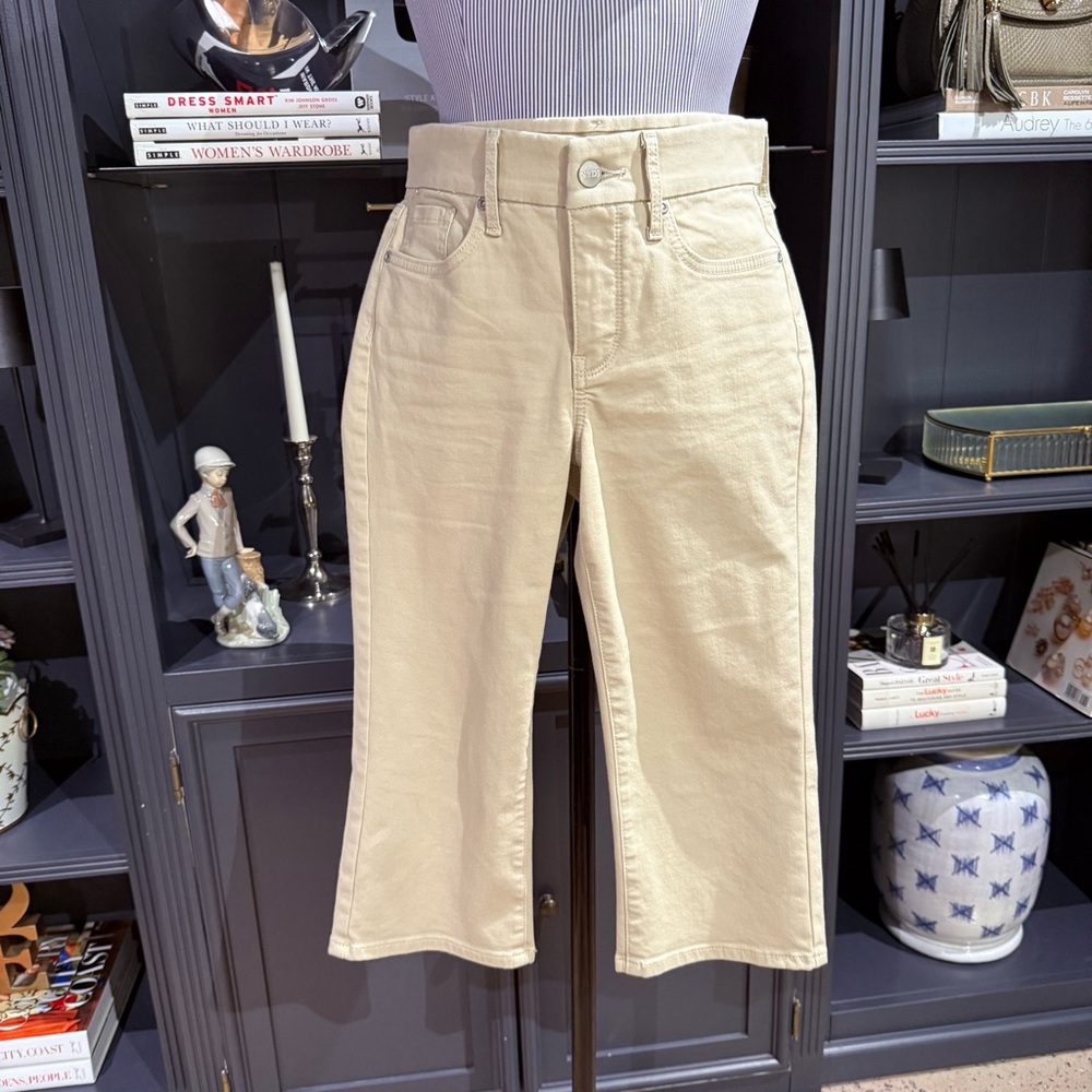 NYDJ Waist-Match Marilyn Straight Crop Jeans - Size XSP